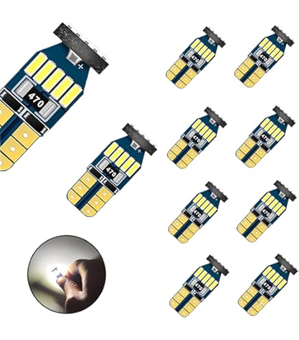 Lampadine LED W5W T10 Per Auto - 6000K Bianco Freddo, 2 Pezzi Per Interni E Targa - Foto 11