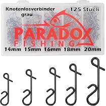 Behr Knotenlos-Schnurverbinder Mit Wirbel – 30 Stück In 9, 18, 40 & 65 Kg Tragkraft + Gratis Petri Heil! Aufkleber, Perfekt Zum Angeln Ohne Knoten