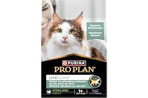 PRO PLAN® LIVECLEAR® Adult 1+ STERILISED Rich in Turkey Dry Cat Food 2.8kg, For Neutered Cats