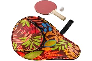 BAOK Tischtennis-Paddeltasche, bunte Tischtennisschlägerhülle, Sportliebhaber, Sportzubehör-Tasche zum Schutz von Schlägern und Bällen für Studenten, Tischtennis-Liebhaber
