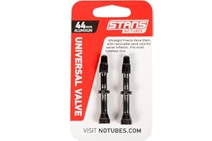 STAN'S NO TUBES Stan's NoTubes - Universal Alloy Presta Tubeless with Removable Valve Core in (Pair)
