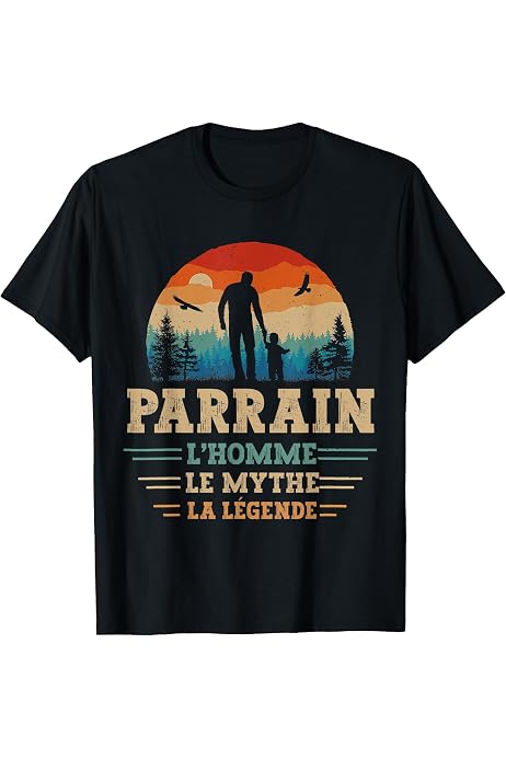 T-shirt Le Parrain Occasion – Taille L Noir, En Très Bon état Pour Les Fans De Cinéma