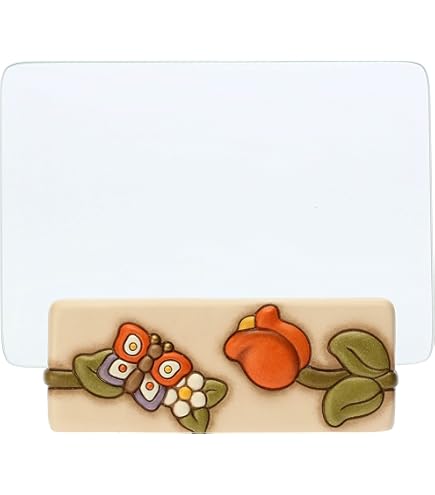 Svuotatasche Thun In Ceramica Decorata A Mano - Linea Country Floreale - 18x13.5x3 Cm - Ideale Per Ingresso O Come Regalo - Foto 13