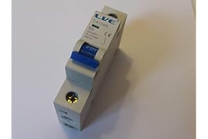 LVE (LIVE) LVE 6 AMP Type B6A Live MCB Single Pole Circuit Breaker LVE CA106B