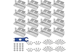 Baotkere Solar Panel Mount Z Brackets, Anti-Corrosion Kits with Nuts and Bolts, Connector Wrenches, for House Apartment Roof, Walls Mounted Structures