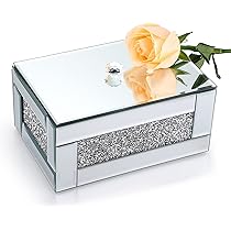 Sparky Glas Tissue Box met Crystal Crushed Diamonds voor Huisdecoratie, Lijst Servet Houder