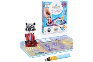 Edurino Starterset Robin Zahlen & Mengen ab 4 Jahren - Stufe 1 inkl. Eingabestift | Zahlen 0-10 | Erstes Rechnen | Geometrische Formen