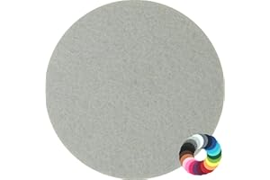 ‎BIASTO Design Filz Untersetzer rund Durchmesser 20cm, Grau Betongrau (HF024) für Glas, Getränke, Bar, Tasse, Vase