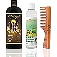 MARIYAS HERBAL HAIR CARE OIL Mariyas Herbal Mariyas Natural Hair Care Kit | Mariyas Hair Oil,200Ml,Amla Aloevera Shampoo 200 Ml & Oil Treated Neem Wooden Comb (Handle Comb)