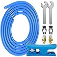Bowden Tube for Ender 3, 1M Blue PTFE 3D Printer Teflon Tubing 1.75mm Filament Creality Bowden Tube for Ender 3 Pro Ender 5 Plus Cr-10 v2 3D Printer, Supplied with Tube Cutter, 2 X Pc4-M6 & Pc4-M10