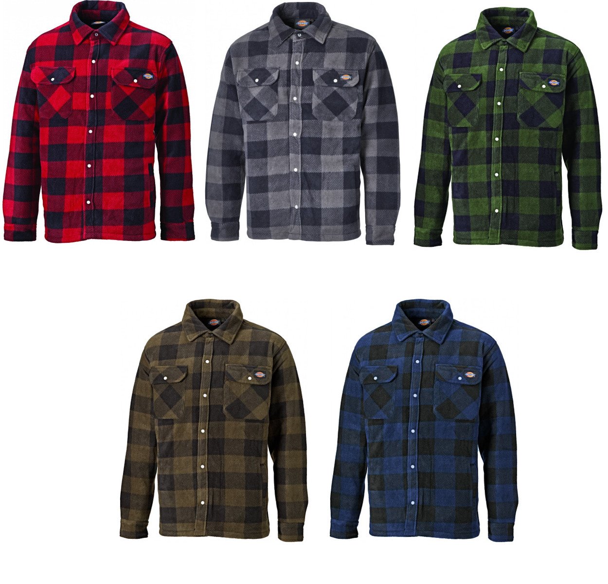 Dickies portland padded shirt fleece workwear Clearance