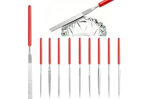 10 st mini diamantnålfilsset metall, liten diamantfil, mini filsset, små nyckelfilar 3D‑skrivartillbehör, diamantnålfilar, fi