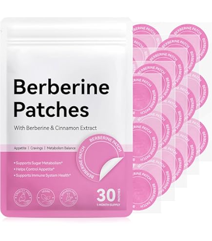Berberine Patch 30枚入り×4 Premium Berberine Patch | 30 Patches | Natural Plant-Based Formula