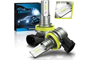 Sycreek H11 H8 H9 LED Lampadine,16000LM CanBus Senza Errori 6500K Super Brillante Fari Abbaglianti e Anabbaglianti, Kit Sostituzione Lampada Alogena E Fari Allo Xenon,2 Lampadina H11