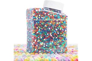 TOVBMUP Etwa 60.000 Stück Ungiftige und Wiederverwendbare Bunte Wasserperlen - Perfekte Wahl für Heimwerker, atemberaubende Dekoration, Füllung von Pflanzengefäßen und Vase ，Water Beads für Heimwerker