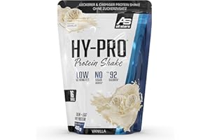 ‎ALL STARS ALL STARS Hy-Pro Whey Protein Pulver ohne Zucker 400g Vanille - Cremiger Shake mit 30,8g Eiweiß pro Portion, 4 hochwertige Proteinkomponenten