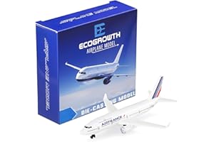 EcoGrowth Maquette d'avion France Modèle d'avion Jouet Avion Moulé sous pression pour Collection & Cadeaux pour Noël Anniversaire