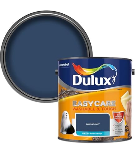 Dulux Peinture émulsion Mate Facile D'entretien Lavable Et Résistante – Bleu Sarcelle Voyage – 2,5 L