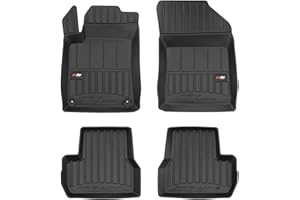 M MOTOS Tappetini in gomma per auto adatto per Citroen C3 II 2009-2016 Migliorate il vostro comfort di viaggio con il tappetino antiscivolo per auto 3D.- Tappetini per auto per tutte le stagioni, prot