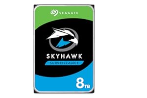 Seagate SkyHawk, 8 TB, Hard Disk Interno per Applicazioni Video, Unità SATA 6 GBit/s, 3.5", Cache 256 MB, 3 Anni servizi Rescue in-house, Pacchetto di Facile Apertura (ST8000VXZ04), Amazon Exclsusivo