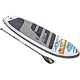 Hydro-Force SUP, Inflatable Stand Up Paddle Board, Complete Set with Kayak Conversion Kit 10ft