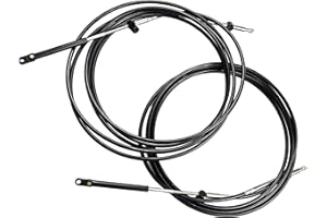 XTSZHDSL 2pcs Throttle and Shift Cables Compatible for Mercury Mariner Outboard Motor GEN I Throttle Cable (19FT)