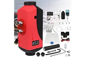 Jopassy 5KW Standheizung Diesel, 12V Diesel Lufterhitzer, Luft Dieselheizung mit Schalldämpfer, Air Diesel Heizung, LCD Luftheizung Standheizung für Auto RV Boote LKW Wohnmobil Bus Caravan