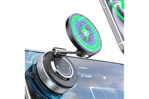CloudValley 15W für MagSafe Handyhalterung Auto mit Ladefunktion Upgrade-Gel-Saugnapf – Geeignet für Raue Oberflächen, Automobilinstrumententafeln, Frontscheiben, 360° Drehbar, Klappbar, Lade Schutz