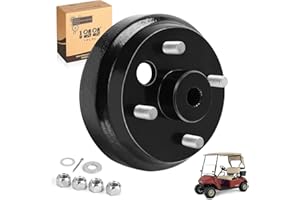 10L0L Conjunto de Cubo de Tambor de Freno de Carro de Golf para EZGO TXT PDS 1982-up eléctrico y 1982-1993 2-Cycle Gas, reemplazar OEM # 19186G1P