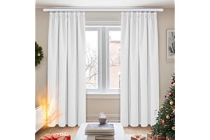 Deconovo Tende Camera da Letto Oscuranti 2 Pezzi, Tende Moderne per Soggiorno Interni, 140x210 CM (Larghezza x Altezza), Grigio Perla