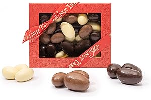 Walnut Tree – Gourmet Brazil Nuts Gift, Covered in Milk, White & Dark Chocolate – Handpacked in the UK – Great Taste Award Winner – Luxury Gift Selection, Birthday, Anniversary, 300g
