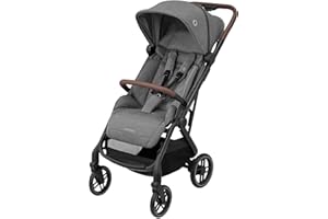 Maxi-Cosi Soho Kinderwagen, 0–4 Jahre, 0–22 kg, ultrakompakt Buggy, Automatischen Einhand-Klappmechanismus, Geräumiger Sitz, 3 Liegepositionen, flache Liegeposition, Select Grey