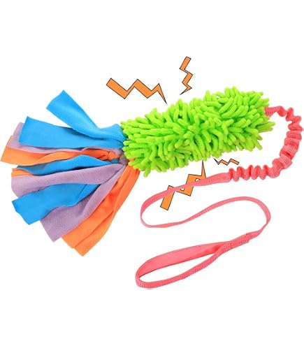Classic Pet Products Chicken Leg Rope Tug Toy - Durable Vinyl Dog Toy With Rope, Yellow/Blue