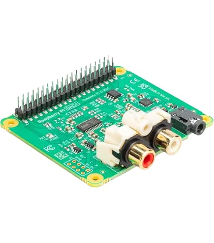 DollaTek Carte Son Numérique HiFi Digi Pro Pour Raspberry Pi 4B/3B+/3B/2B - Fibre Optique I2S SPDIF