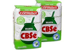YERBEE CBSé Yerba Maté Thé Silhouette 1 kg (0,5 kg x 2) | Thé maté d'Argentine | Boisson revigorante et énergisante