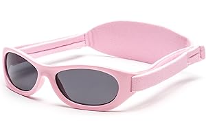 Kiddus Gafas de Sol Bebe 0-24 meses. Protección UV400. Gafas niña 1-2 años. Gafa sol niño 12 meses. Correa ajustable.