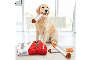 Homrich Hundespielzeug Quietschend, Plüsch Intelligentes Kauspielzeug für Welpen, Mittelgroße und Große Hunde, Interaktiv & Langlebig