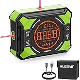 Huepar Digital Inclinometer with Cross Line Laser, LCD Display and Magnetic Base - Ideal for Carpentry, Construction and DIY