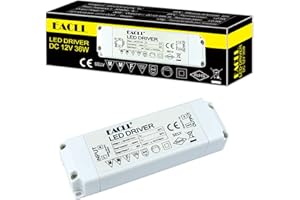 ‎EACLL EACLL LED Trafo AC 240V zu DC 12V 3A(3000mA) 36W Transformator für MR11 G4 MR16 GU5.3 Birnen und Lichtstreifen - Adapter Treiber Mini Netzteil