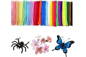 APKOL 300 Limpiapipas Manualidades,Pipe Cleaners Limpiapipas de Colores para Manualidades,Colores Brillantes Incluidos,Limpiapipas Colores para Proyectos DIY y Decoraciones