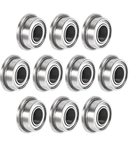Kozelo 5 Stück F4-10M Axial-Rillenkugellager - [4mm x 10mm x 4mm] Chromstahl Miniatur-Axiallager mit Unterlegscheibe für den Einsatz in Werkzeugmaschinen