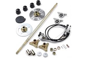 29in Go Kart, Go Kart Axle Kit, Bakre Live Axle Monteringssats Axel Kedjehjul Kedja Broms Disc Caliper Hjulnav Ersättning för