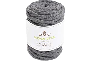 DMC - Eco Vita 12 | Filato in cotone riciclato - 4 mm di grossezza con aspetto "cordonetto" | 250 g - 55 m