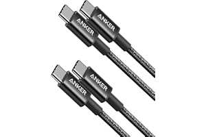 Anker USB C to USB C Cable, Type C 60W Fast Charging Cable (3.3FT, 2Pack) for iPhone 17/16 Series, iPad Mini 6 and More (USB 2.0,Black)