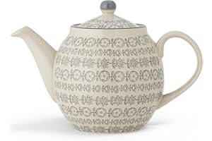 Bloomingville Teiera Karine, grigio, ceramica