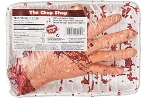 Amscan 673402 - Halloween Artificial Bloody Chopped Hand Meat Market Party Prop