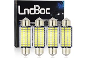 LncBoc C5W LED 39mm 211-2 578 30-3014SMD Dôme voiture Intérieur LED Lumière Xenon Blanc 12V 6000K