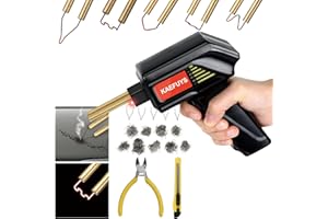 KAEFUYS Soudure Plastique 170W 2 en 1 Kit Réparation Soudage Plastique Machine Souder avec 805 Pcs 6 Tpyes Agrafes Chaud pour Réparation de Pare-Chocs Auto Voiture