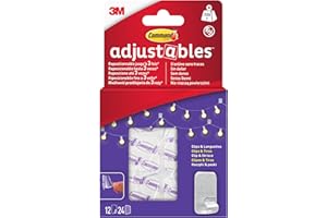 3M Command Gancho adhesivo barra metálica con 3 ganchos