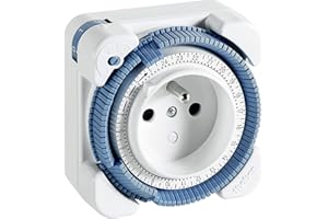 Theben 0260841 Timer 26 I Prise programmable analogique pour l'intérieur, l'original en qualité premium I programmateur minuterie I Type E I LED 400 W I safety-plus